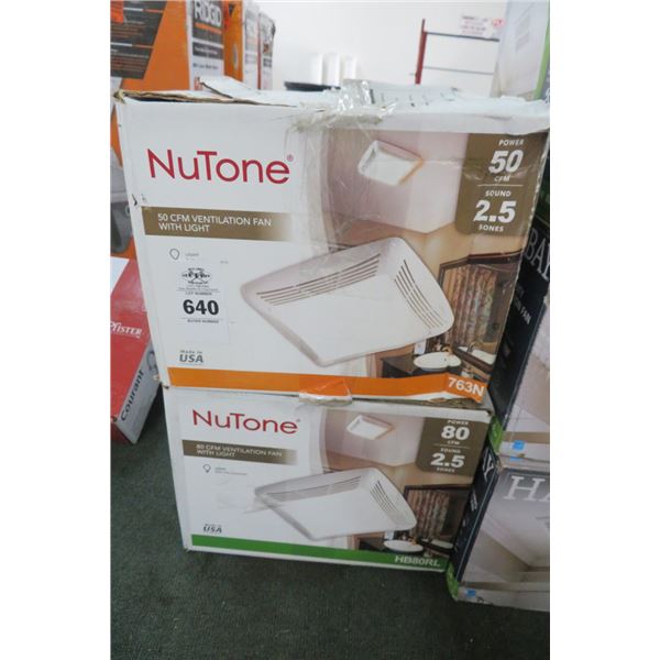 6-Nutone Bath Fan/Light - 6 X $