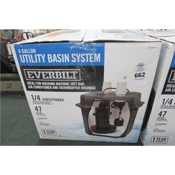 Everbilt 1/4 HP Uitlity Basin System