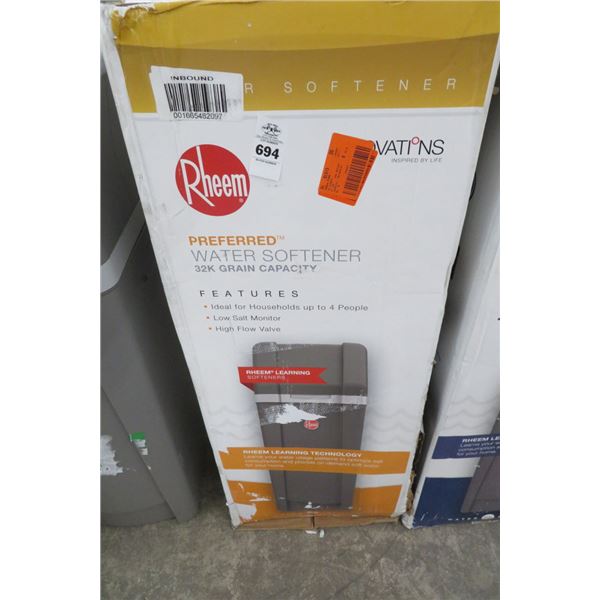 Rheem ? Wifi 32K Grain Cap Water Softener