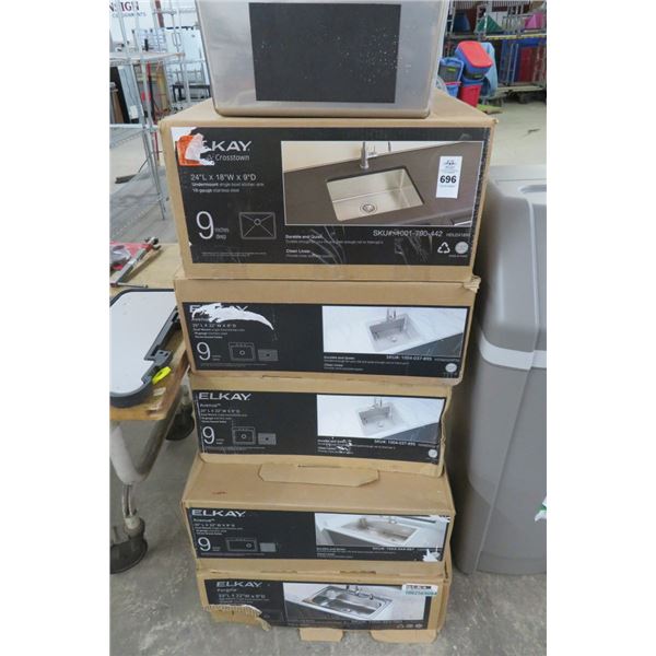 6-Elkay S/S Kitchen Sinks - 6 X $