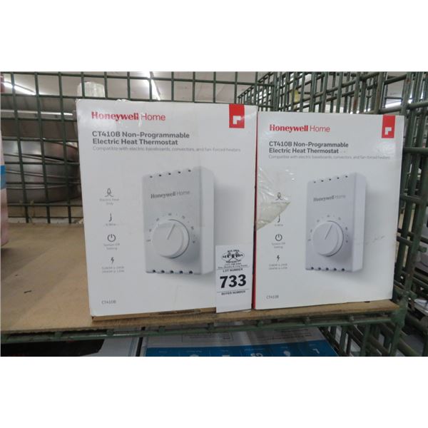 8-Honeywell Non-Programmable Heat Thermostat - 8 X $