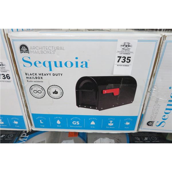 Sequoia Black HD Mailbox