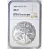 Image 1 : 2009 AMERICAN SILVER EAGLE NGC MS-69
