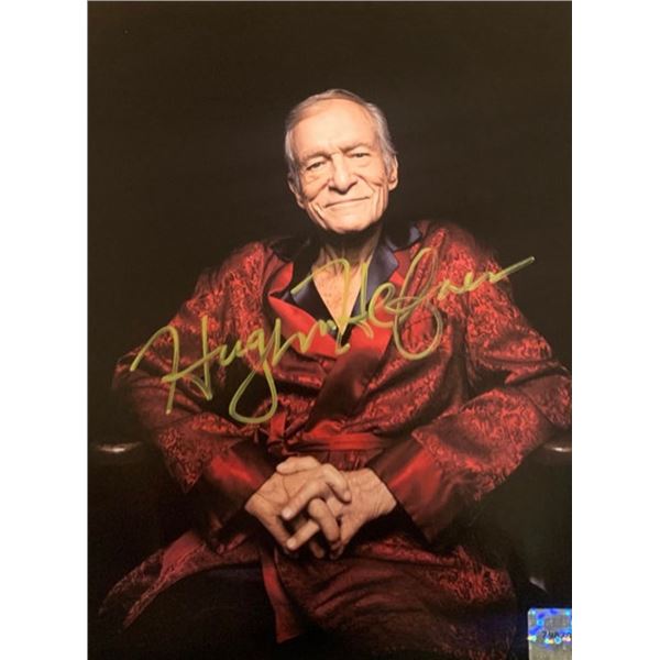 Hugb Hefner Signed Photograph