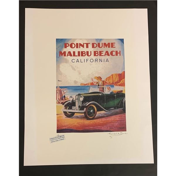 Limited Edition Point Dume Malibu Beach Fairchild Collection Print