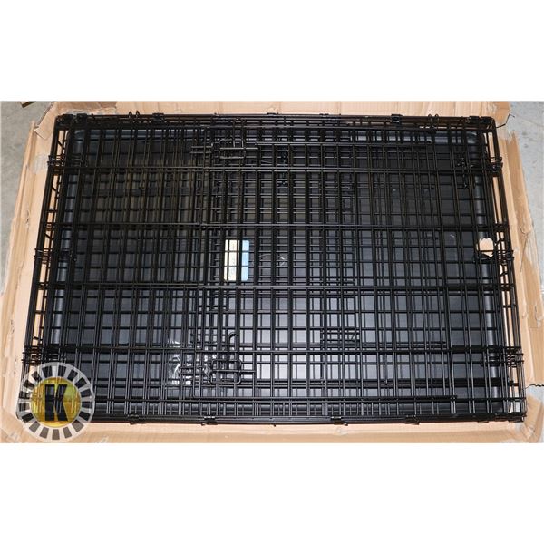 42" FOLDING METAL DOG CRATE