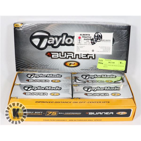 ONE DOZEN TAYLOR MADE BURNER GOLF BALLS