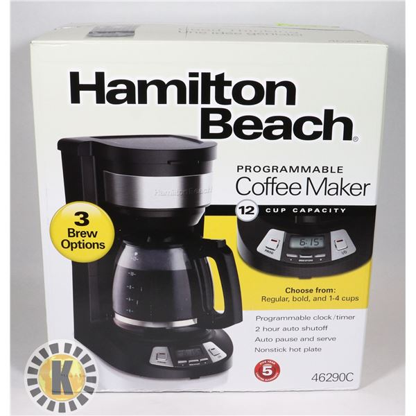 NEW HAMILTON BEACH COFFEE MAKER