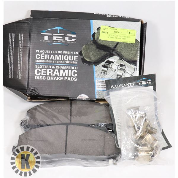 TEC SLOTTED AND CHAMBERED CERAMIC DISC BRAKE PADS