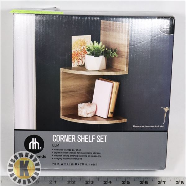 HOMETRENDS CORNER SHELF SET