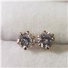 Image 1 : 10K YELLOW GOLD CUBIC ZIRCONIA EARRINGS