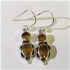 Image 1 : SILVER CITRINE EARRINGS (~WEIGHT 3.37G)