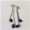 Image 1 : SILVER GEMSTONE EARRINGS