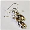 Image 2 : SILVER CITRINE EARRINGS