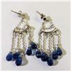 Image 1 : SILVER GEMSTONE EARRINGS (~WEIGHT 4.66G)