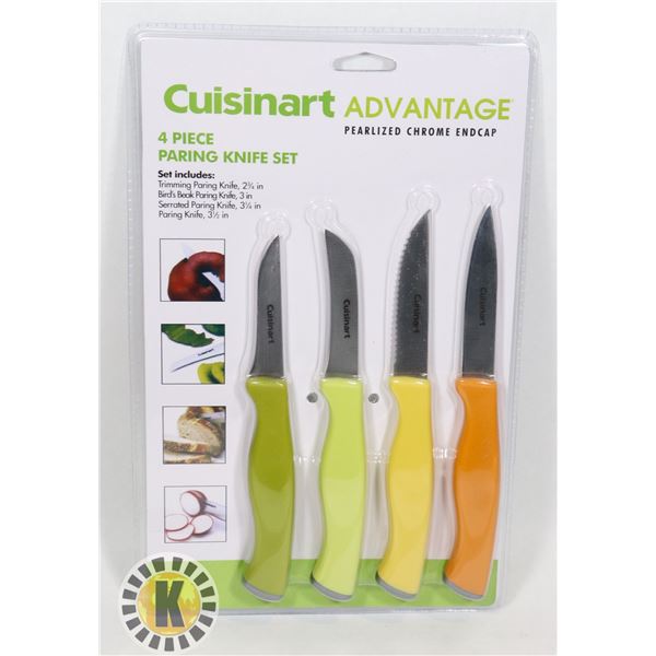 NEW 4PC CUISINART PARING KNIFE SET