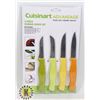 Image 1 : NEW 4PC CUISINART PARING KNIFE SET