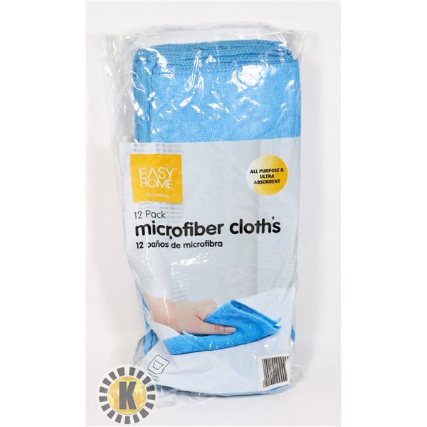 NEW 12 PACK MICROFIBER CLEANING CLOTHS