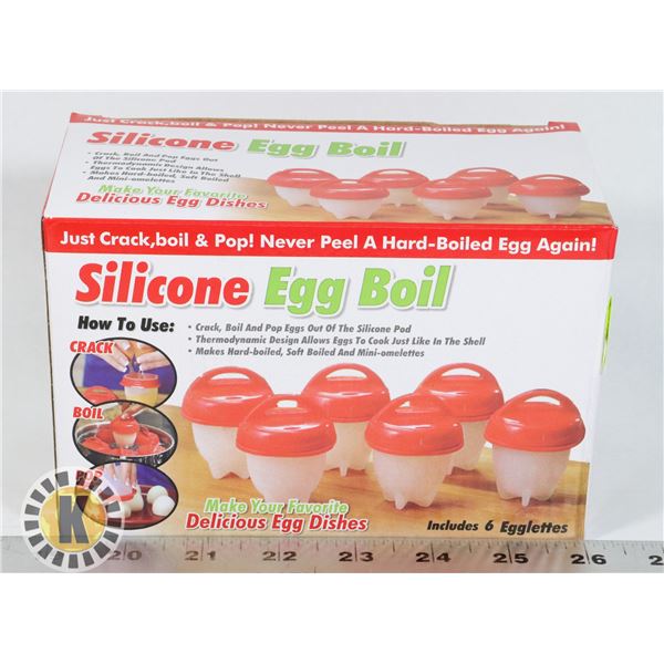 NEW SILICONE EGG BOIL KIT