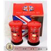 Image 1 : VINTAGE POSTBOX SALT AND PEPPER SHAKER SET