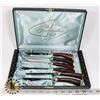 Image 1 : VINTAGE 6PC MADE IN CANADA STEAK KNIFE SET