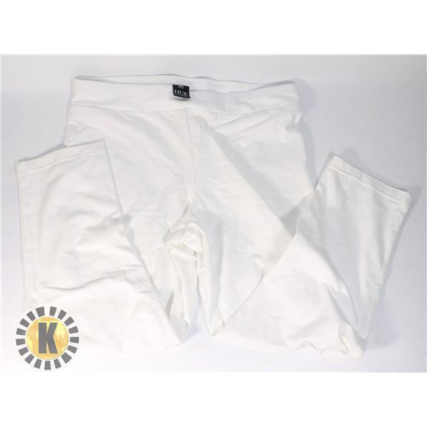 WOMENS WHITE CAPRI LEGGINGS SIZE M