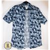 Image 1 : MENS BLUE SHORT SLEEVE BUTTON UP SIZE L