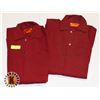 Image 1 : 2 PAIRS OF RED ONE-PIECE COVERALLS - SIZE 36T