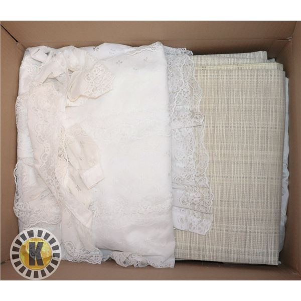 BOX OF DRAPES