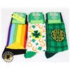 Image 1 : 3 NEW PAIRS ST. PATRICK'S DAY CREW SOCKS