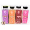 Image 1 : LOT OF 4 NEW ASSORTED SCENT BATH SALTS 500G EACH