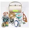 Image 1 : SMALL PURSE FULL OF ASSORTED JEWELRY