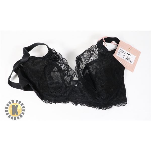 WOMENS 30DD BLACK BRA