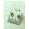 Image 2 : 10K YELLOW GOLD PERIDOT(1.2CT) EARRINGS