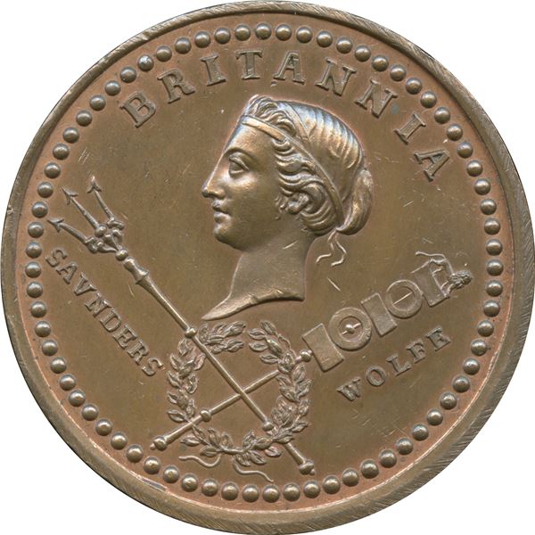 Lr. 864 — Quebec Taken. 1759. Copper.