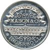 Image 2 : Lr. 981 — Queen Victoria Diamond Jubilee / Mason & Co. Watchmakers. Undated (1897). White Metal.