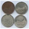 Image 1 : Lr. 1155, 1156, Lr. 1160 — Hamilton Winter/Summer Carnival. 1887 and 1889. Copper and White Metal.