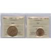 Image 1 : 1936 & 1938 Newfoundland One Cent ICCS Pair