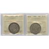 Image 1 : 1881 & 1885 Newfoundland ICCS Graded Fifty Cents