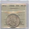 Image 1 : 1904H Newfoundland Fifty Cents