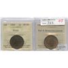Image 1 : 1900 & 1900H ICCS Graded One Cents