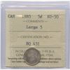 Image 1 : 1885 Five Cents - Large 5