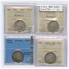 Image 1 : Lot of 4 Graded Twenty-Five Cents