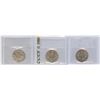 Image 2 : Lot of 3 Graded Twenty-Five Cents