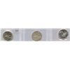 Image 2 : Lot of 3 ICCS Graded 1947 Twenty-Five Cents