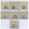 Image 1 : Lot of 7 Graded Twenty-Five Cents