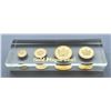 Image 2 : Gold Maple Leaf Uniface Lucite Replica Set from the Royal Canadian Mint