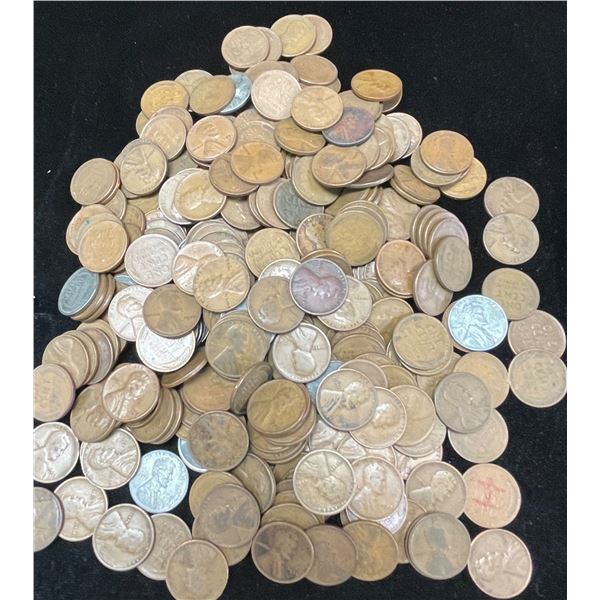 U.S.A. 1910 - 1958 Lincoln Cent (Wheat Ears Reverse) Group - Lot of 300