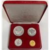 Image 2 : Malta 1965 Sovereign Order of St John of Jerusalem Great Siege Proof 4 Coin Set