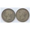 Image 1 : 1874 & 1896 Newfoundland Fifty Cents